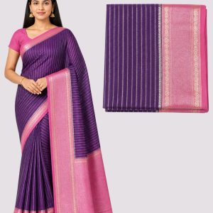 Art Silk Magenta & Pink Saree