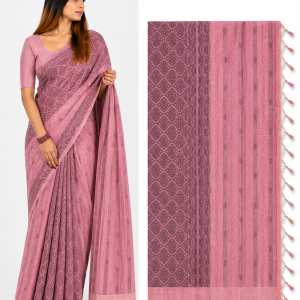 Dusty Pink Saree