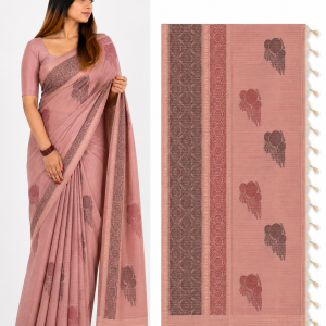 Dusty Rose Saree2