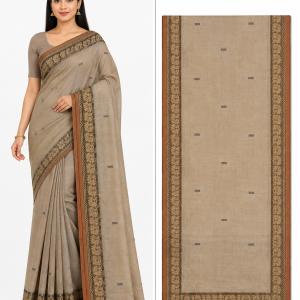 Elegant Taupe ART Saree
