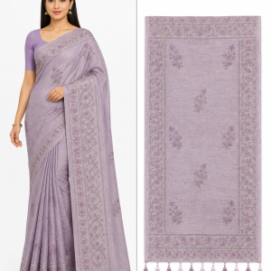 Lavender ART Saree