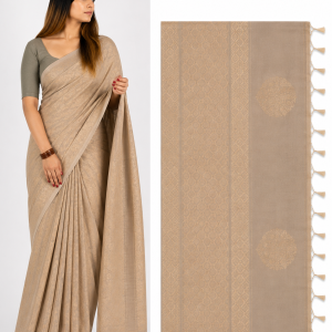 Taupe Saree Model