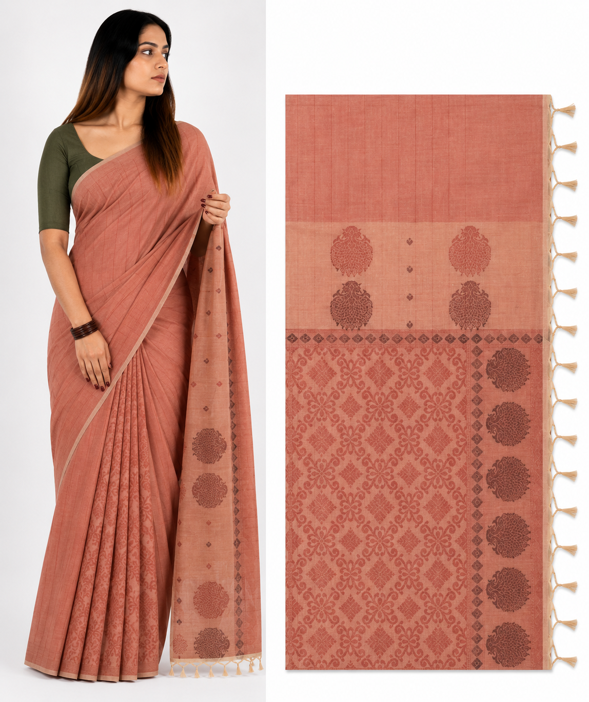 Terracotta Saree-2